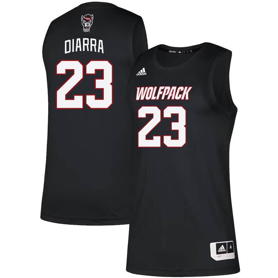 Men #23 Mohamed Diarra NC State Wolfpack College Basketball Jerseys Stitched Sale-Black - Click Image to Close